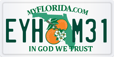 FL license plate EYHM31