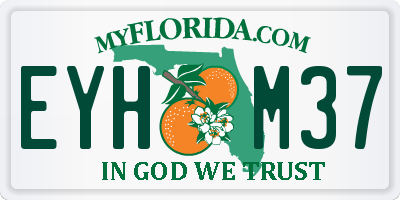 FL license plate EYHM37
