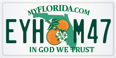 FL license plate EYHM47