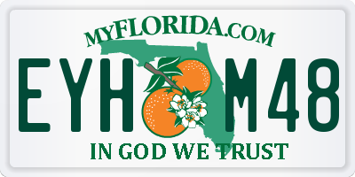 FL license plate EYHM48