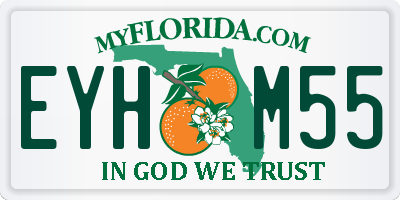 FL license plate EYHM55