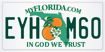 FL license plate EYHM60