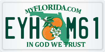 FL license plate EYHM61