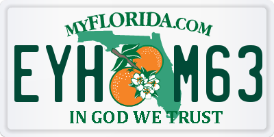 FL license plate EYHM63