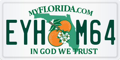 FL license plate EYHM64