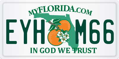FL license plate EYHM66