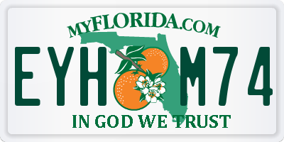 FL license plate EYHM74