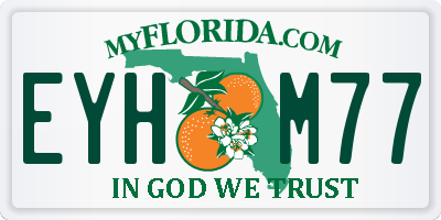 FL license plate EYHM77