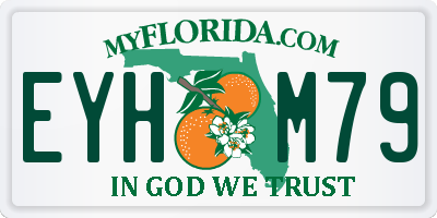 FL license plate EYHM79
