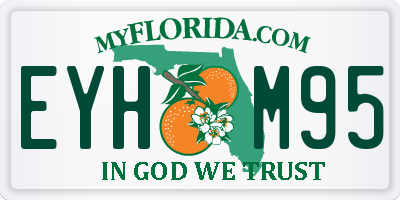 FL license plate EYHM95