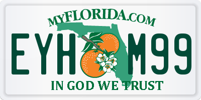 FL license plate EYHM99