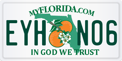 FL license plate EYHN06
