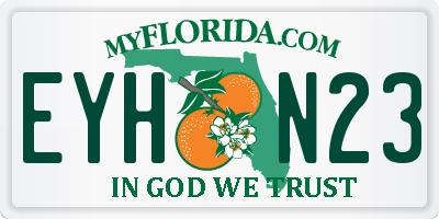 FL license plate EYHN23