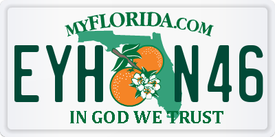 FL license plate EYHN46