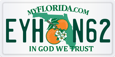 FL license plate EYHN62