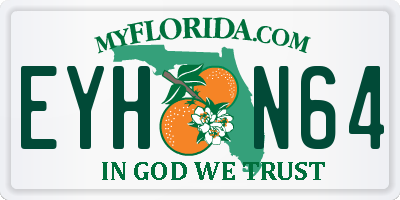FL license plate EYHN64