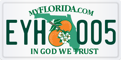 FL license plate EYHO05