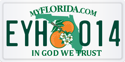 FL license plate EYHO14