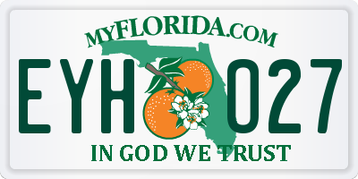 FL license plate EYHO27