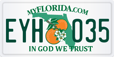 FL license plate EYHO35