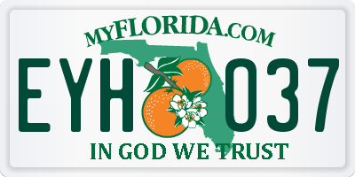 FL license plate EYHO37