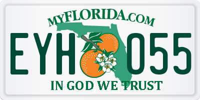 FL license plate EYHO55