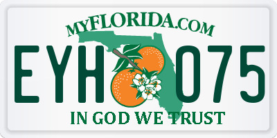 FL license plate EYHO75