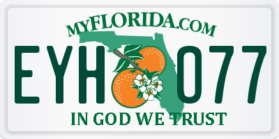 FL license plate EYHO77