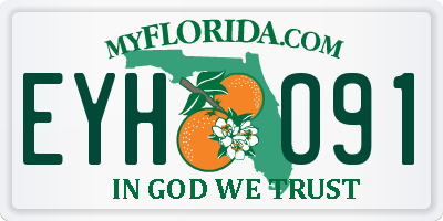 FL license plate EYHO91
