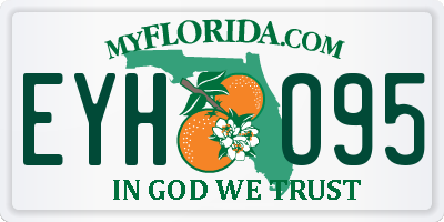 FL license plate EYHO95