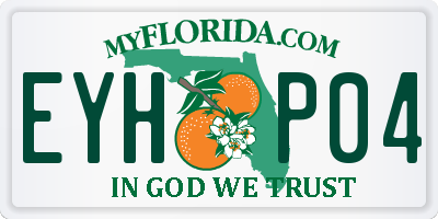 FL license plate EYHP04