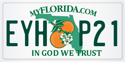FL license plate EYHP21