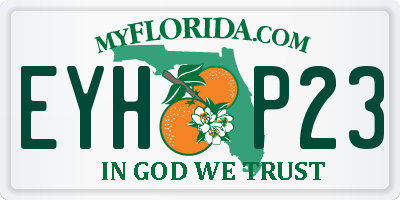 FL license plate EYHP23