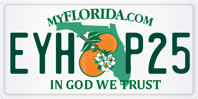 FL license plate EYHP25