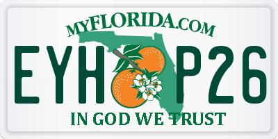 FL license plate EYHP26