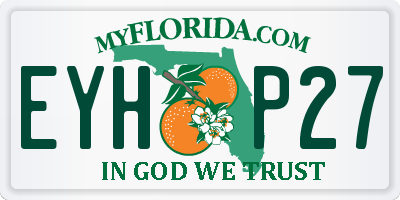 FL license plate EYHP27