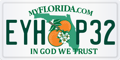 FL license plate EYHP32