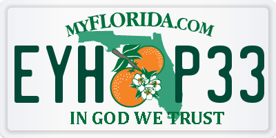 FL license plate EYHP33