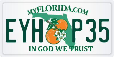 FL license plate EYHP35