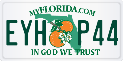 FL license plate EYHP44