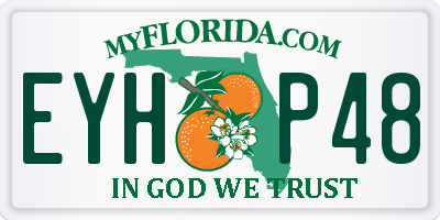 FL license plate EYHP48