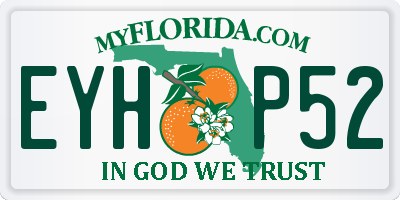 FL license plate EYHP52