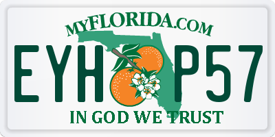 FL license plate EYHP57