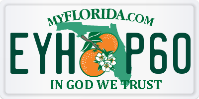 FL license plate EYHP60