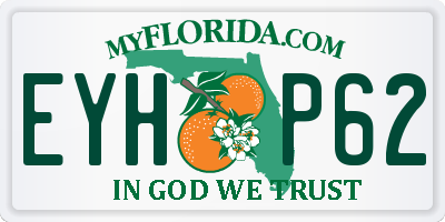 FL license plate EYHP62