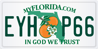FL license plate EYHP66