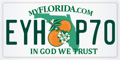 FL license plate EYHP70