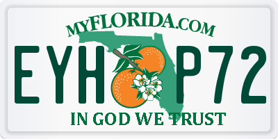 FL license plate EYHP72