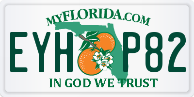 FL license plate EYHP82