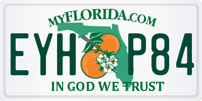 FL license plate EYHP84